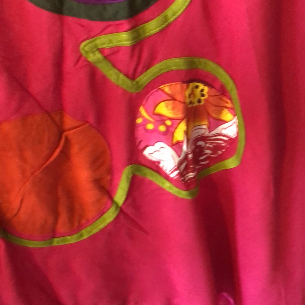 Junglee Billee Vibrant Fuscia Dress with Artistic Swirl Design siz XL - Picture 4 of 10